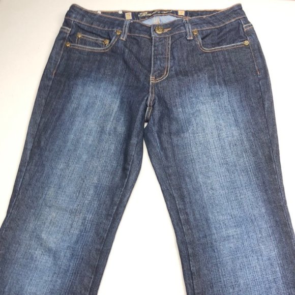 LIKE NEW RAMPAGE DARKWASH BOOTCUT JEANS 7/29x32 🇺🇸 - Picture 3 of 13